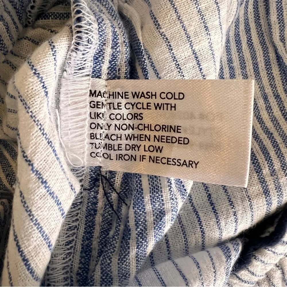 U.S. Polo Assn. NWT Unisex Blue and White Striped Shorts Size S Pockets
